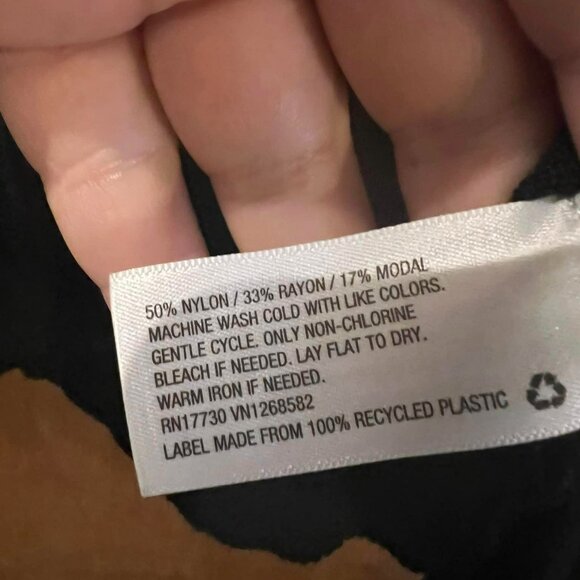 🐻Size X - Ava - Viv - Long Sleeve Cold-Shoulder Black Pullover - Picture 5 of 7